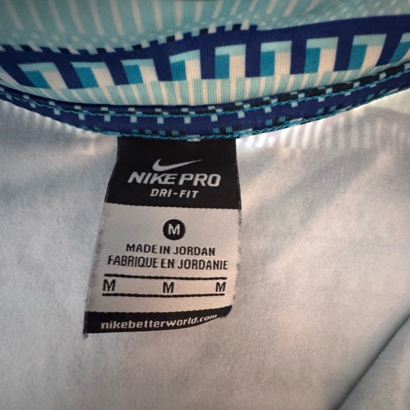 Blue Patterned Quarter-Zip Pullover - Picture 4 of 6